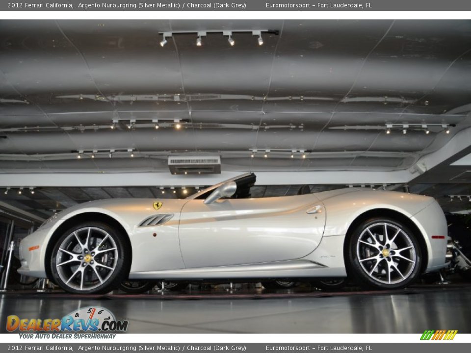 2012 Ferrari California Argento Nurburgring (Silver Metallic) / Charcoal (Dark Grey) Photo #9