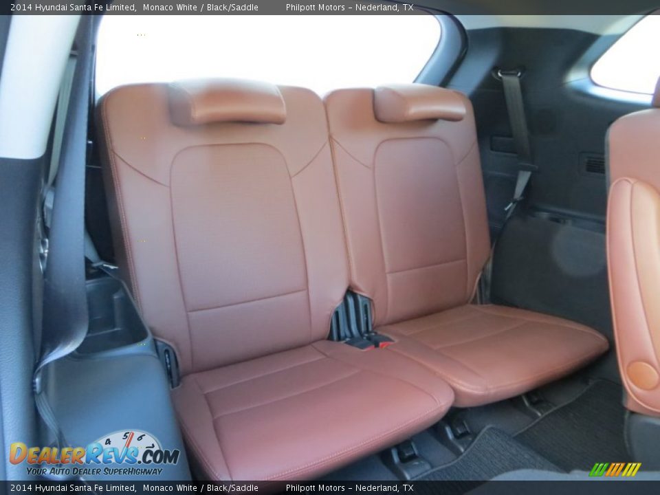 2014 Hyundai Santa Fe Limited Monaco White / Black/Saddle Photo #22