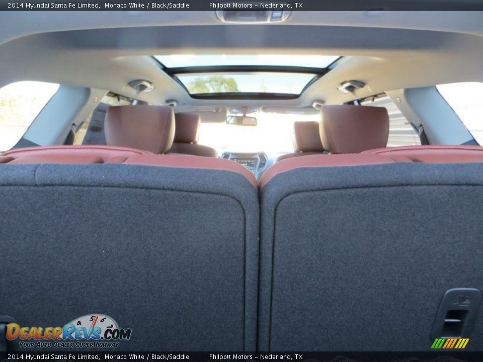 2014 Hyundai Santa Fe Limited Monaco White / Black/Saddle Photo #23