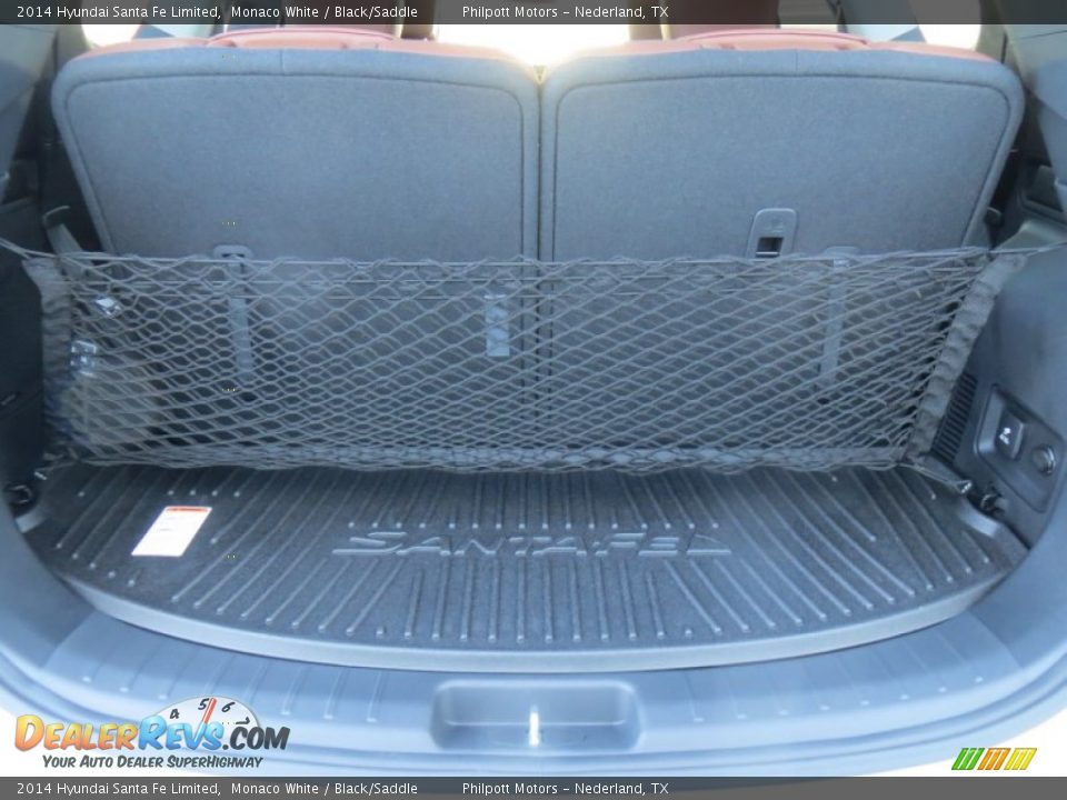 2014 Hyundai Santa Fe Limited Monaco White / Black/Saddle Photo #24