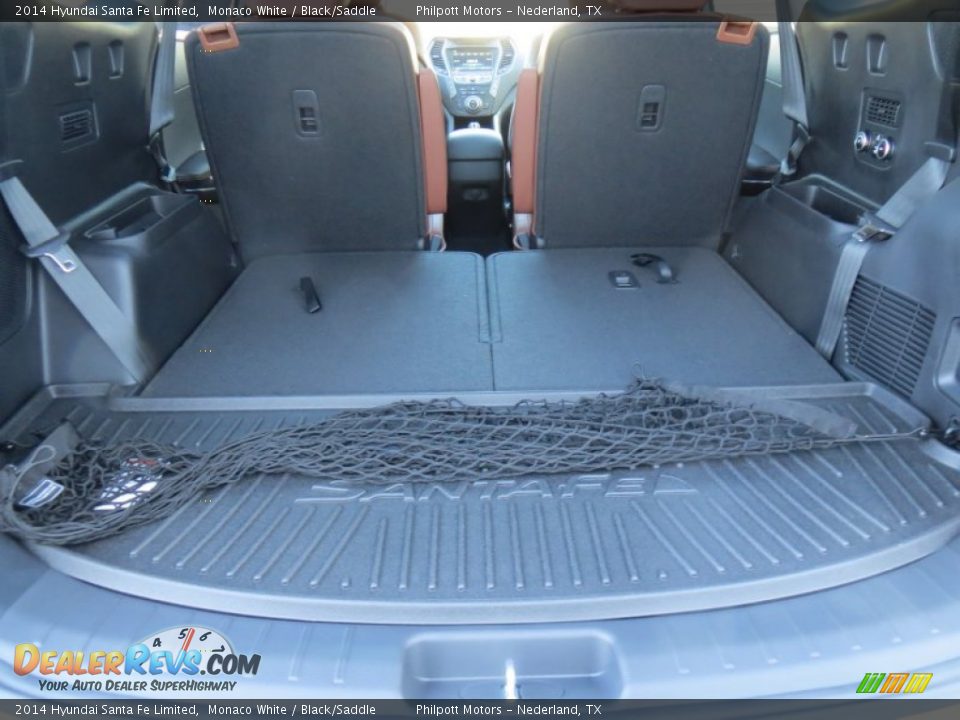2014 Hyundai Santa Fe Limited Monaco White / Black/Saddle Photo #25