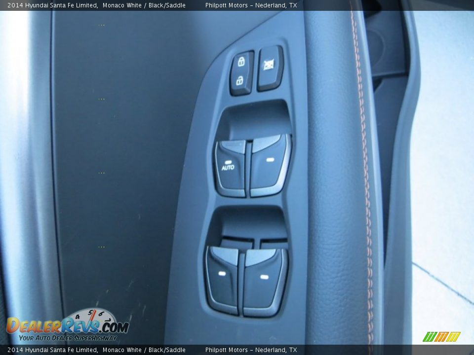 2014 Hyundai Santa Fe Limited Monaco White / Black/Saddle Photo #29