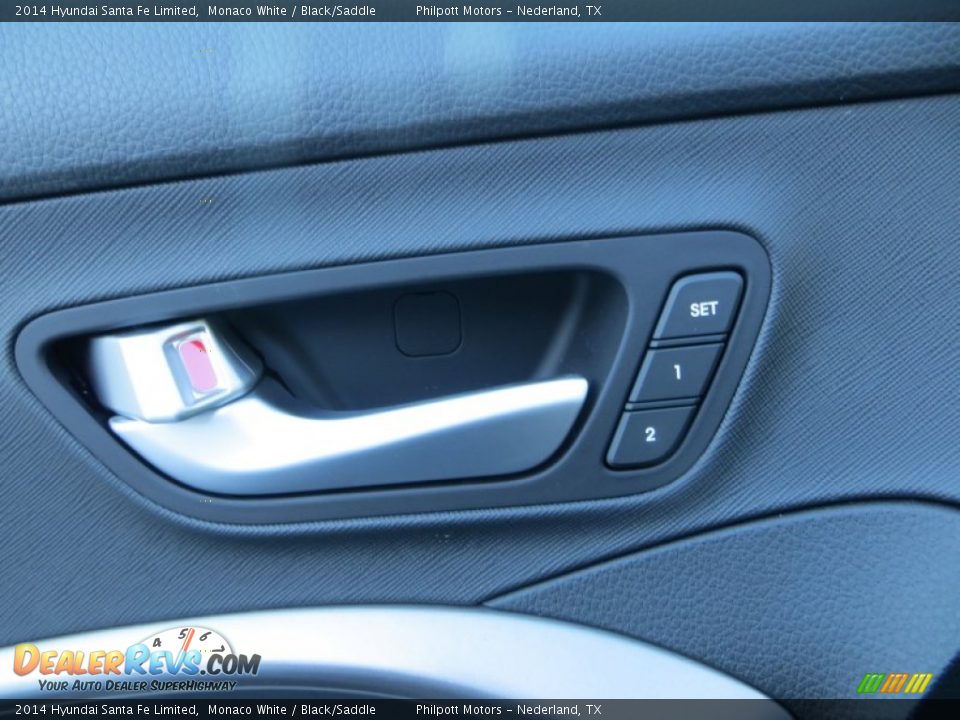 2014 Hyundai Santa Fe Limited Monaco White / Black/Saddle Photo #31