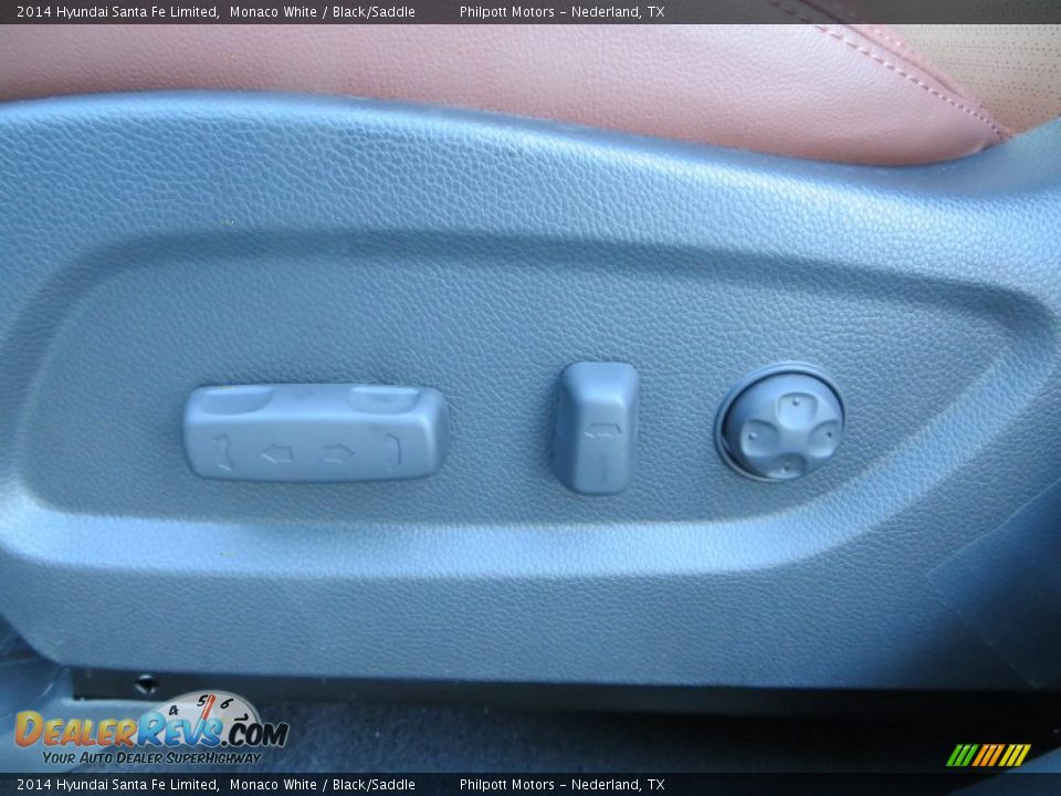 2014 Hyundai Santa Fe Limited Monaco White / Black/Saddle Photo #34