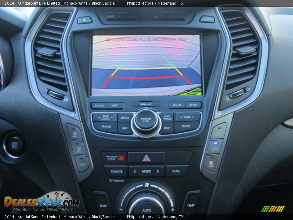 2014 Hyundai Santa Fe Limited Monaco White / Black/Saddle Photo #36