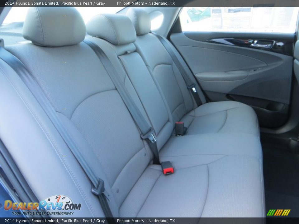 2014 Hyundai Sonata Limited Pacific Blue Pearl / Gray Photo #20