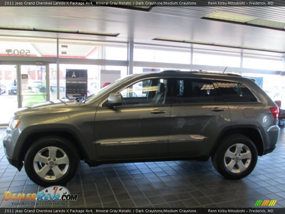 2011 Jeep Grand Cherokee Laredo X Package 4x4 Mineral Gray Metallic / Dark Graystone/Medium Graystone Photo #5