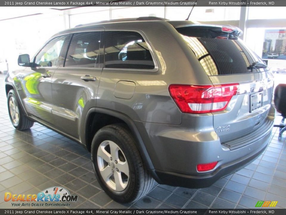 2011 Jeep Grand Cherokee Laredo X Package 4x4 Mineral Gray Metallic / Dark Graystone/Medium Graystone Photo #6