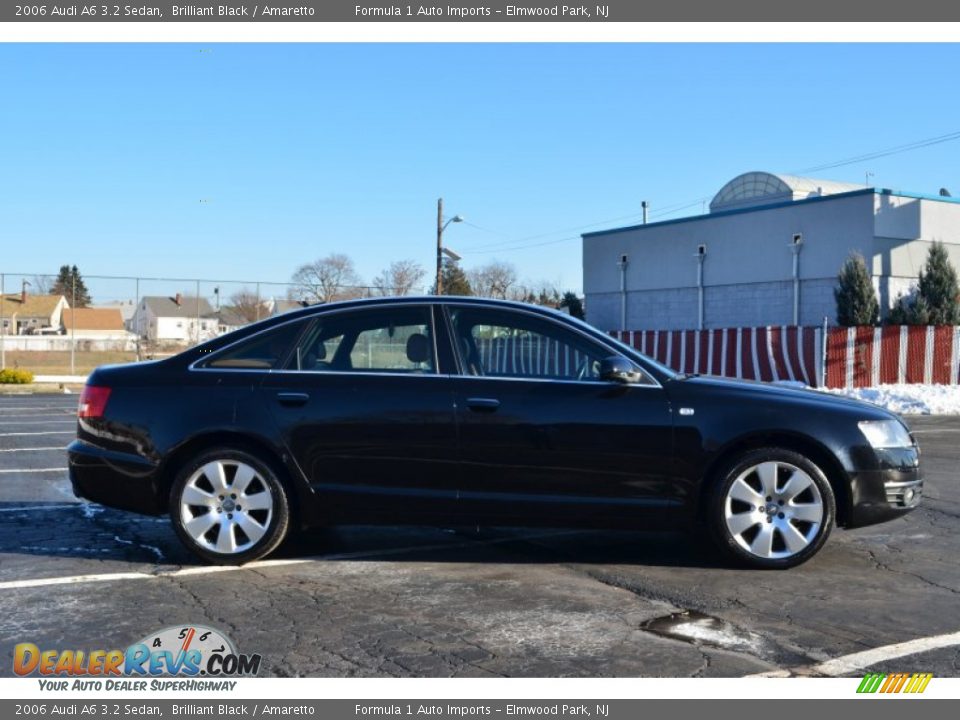 2006 Audi A6 3.2 Sedan Brilliant Black / Amaretto Photo #4