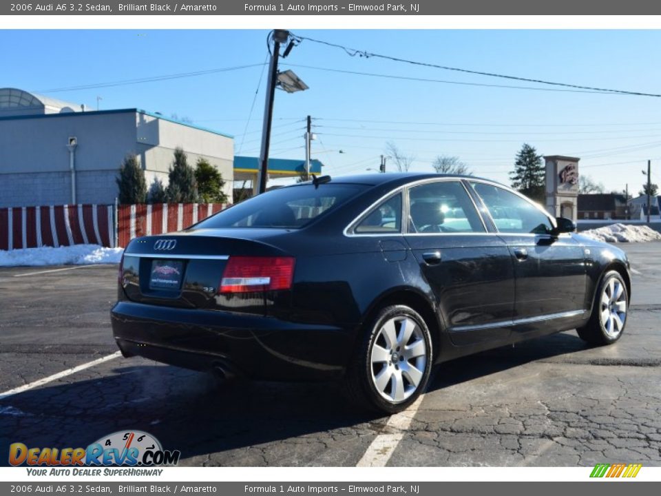 2006 Audi A6 3.2 Sedan Brilliant Black / Amaretto Photo #5