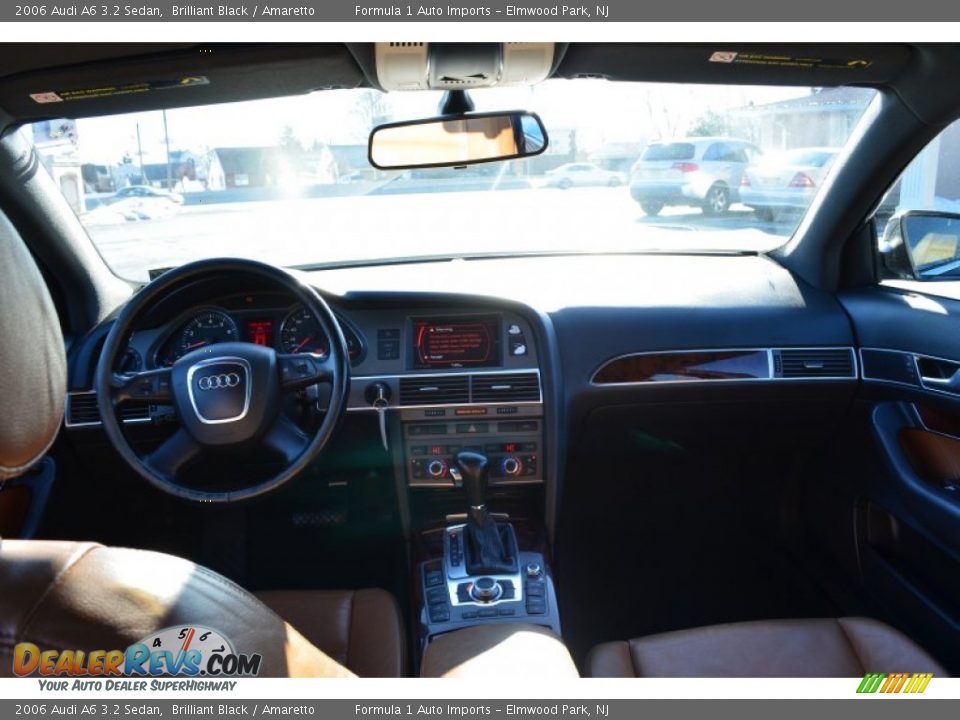 2006 Audi A6 3.2 Sedan Brilliant Black / Amaretto Photo #8