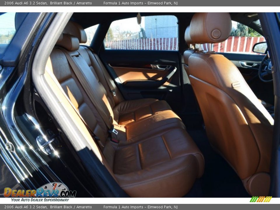 2006 Audi A6 3.2 Sedan Brilliant Black / Amaretto Photo #11