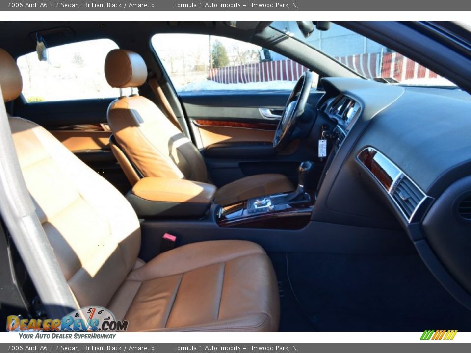2006 Audi A6 3.2 Sedan Brilliant Black / Amaretto Photo #12