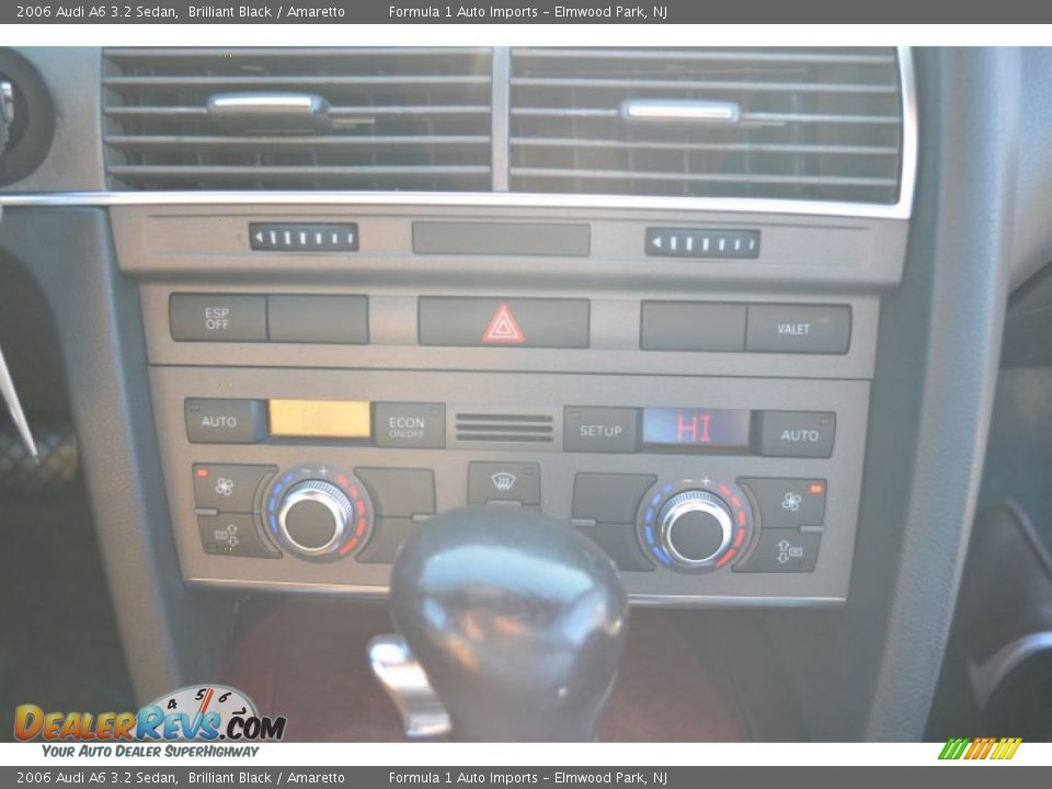 2006 Audi A6 3.2 Sedan Brilliant Black / Amaretto Photo #13