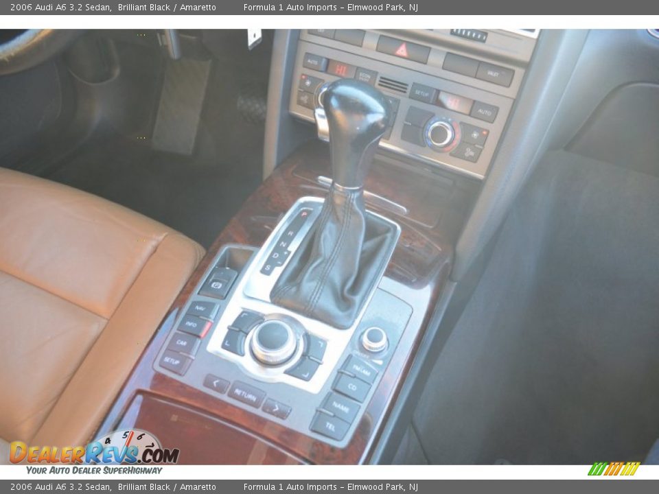 2006 Audi A6 3.2 Sedan Brilliant Black / Amaretto Photo #14