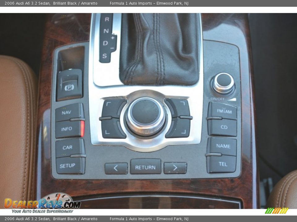 2006 Audi A6 3.2 Sedan Brilliant Black / Amaretto Photo #15