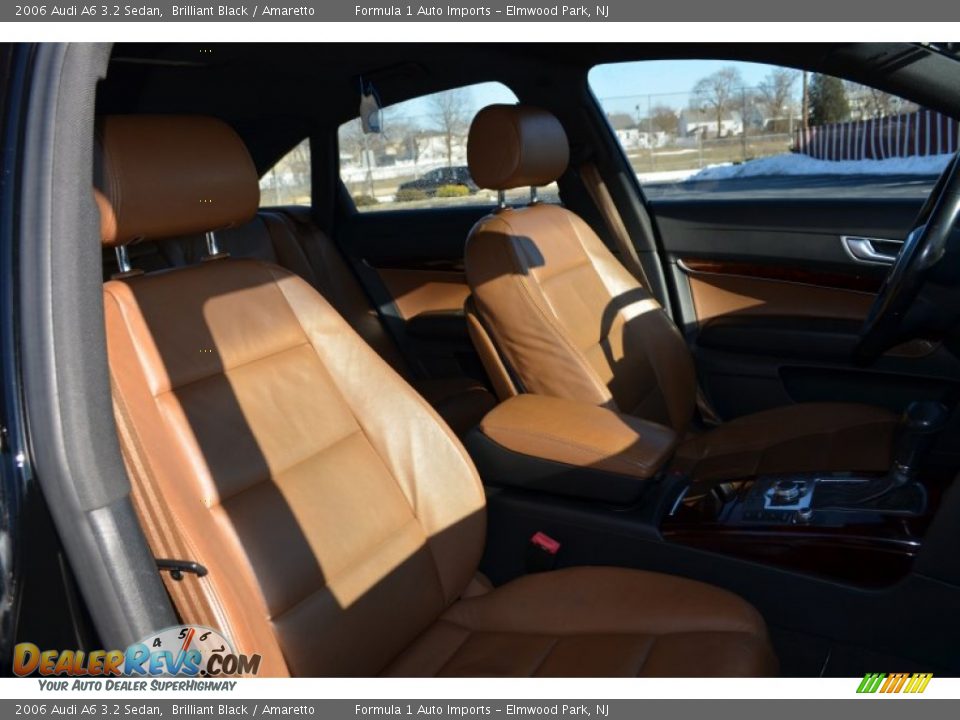 2006 Audi A6 3.2 Sedan Brilliant Black / Amaretto Photo #20