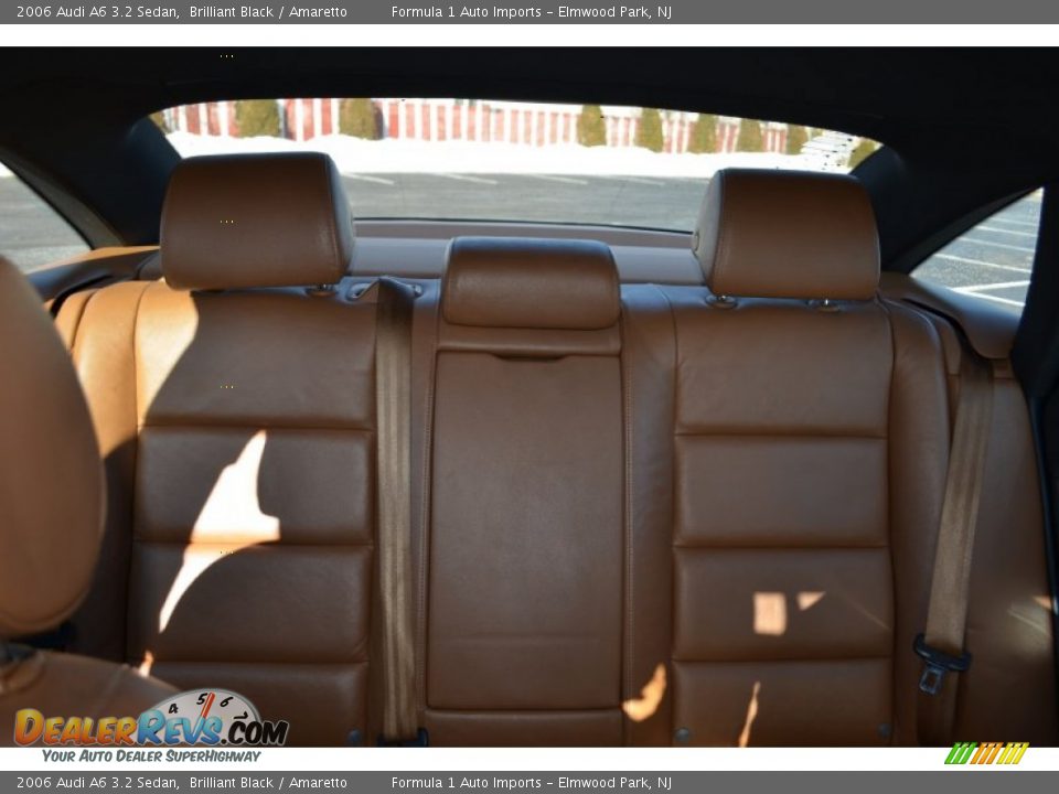 2006 Audi A6 3.2 Sedan Brilliant Black / Amaretto Photo #21