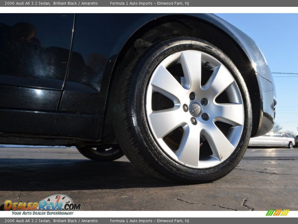 2006 Audi A6 3.2 Sedan Brilliant Black / Amaretto Photo #22