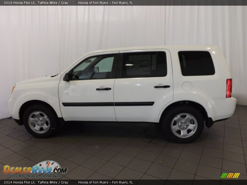 2014 Honda Pilot LX Taffeta White / Gray Photo #8
