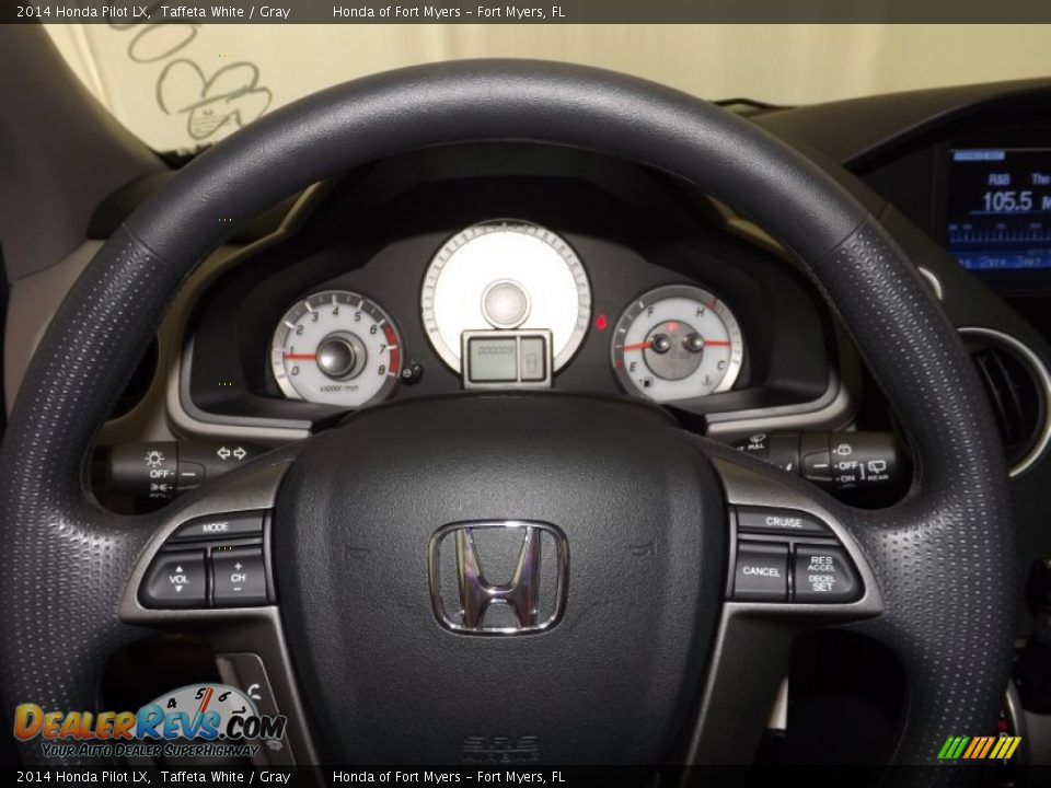 2014 Honda Pilot LX Taffeta White / Gray Photo #17