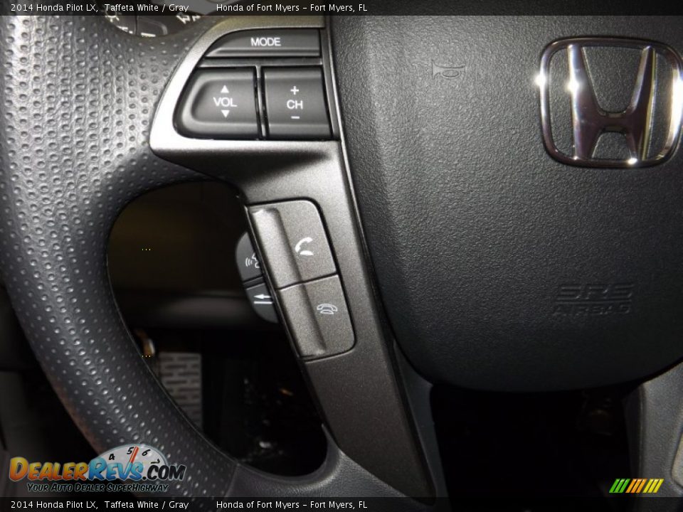 2014 Honda Pilot LX Taffeta White / Gray Photo #19