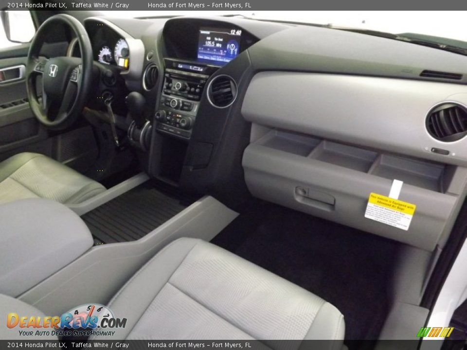 2014 Honda Pilot LX Taffeta White / Gray Photo #28