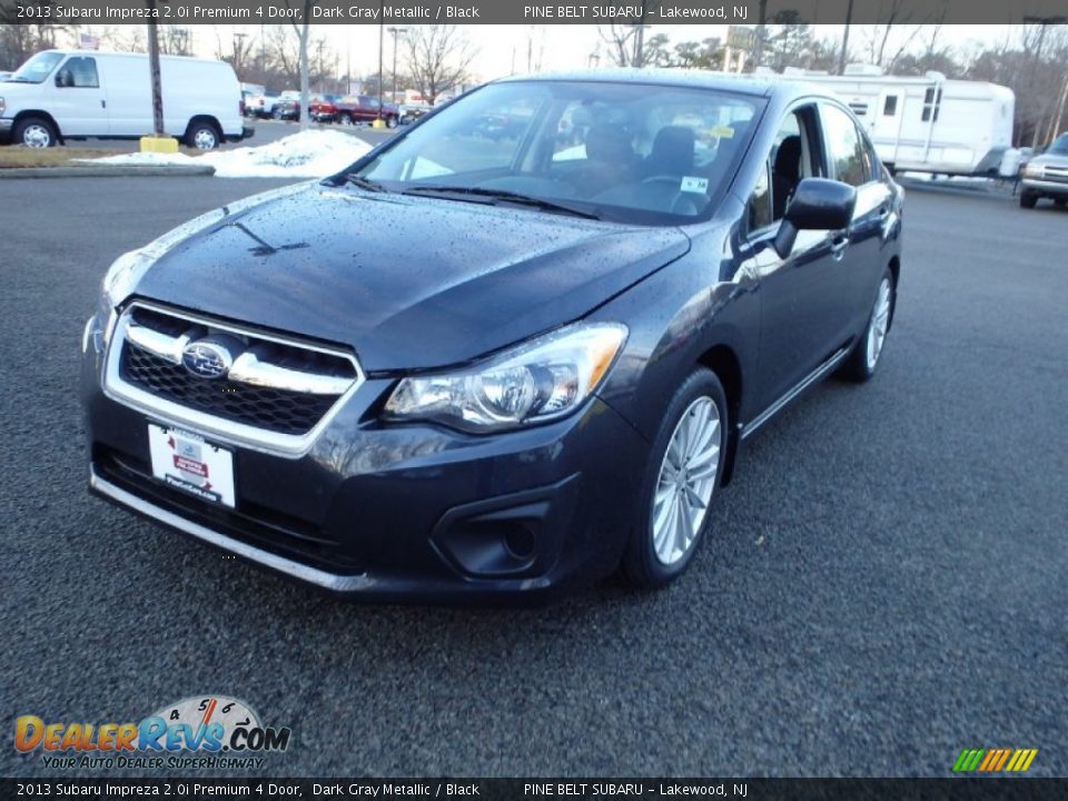 2013 Subaru Impreza 2.0i Premium 4 Door Dark Gray Metallic / Black Photo #1