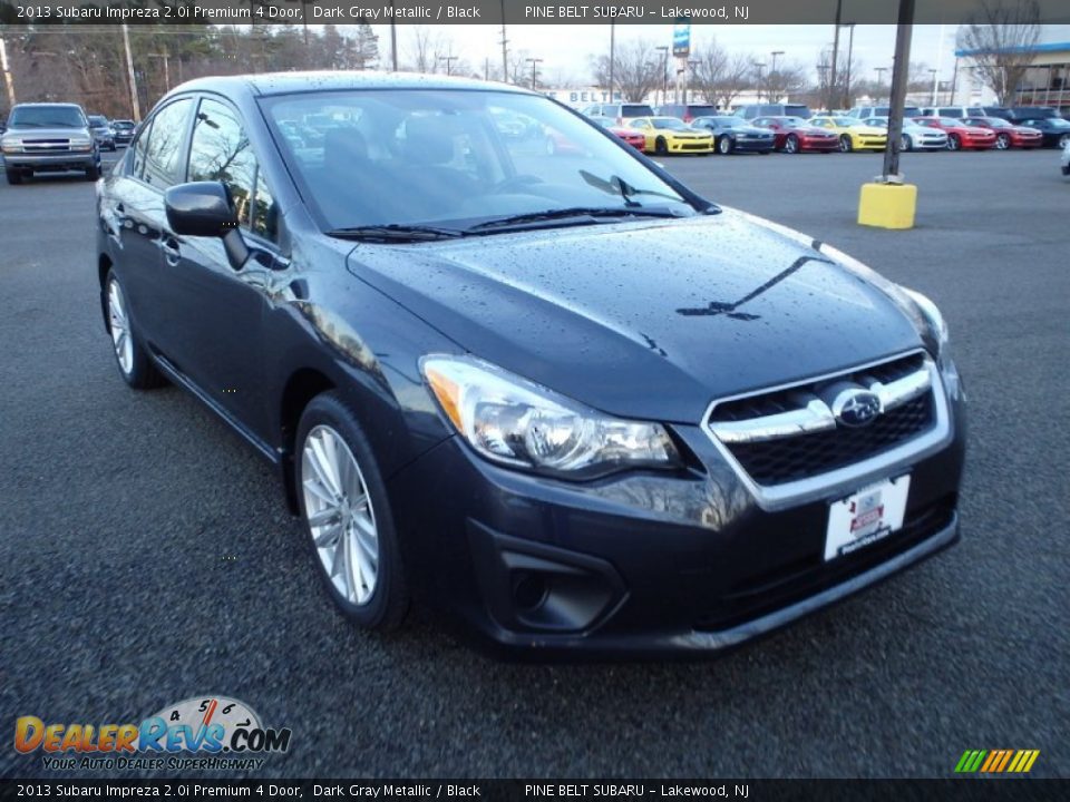 2013 Subaru Impreza 2.0i Premium 4 Door Dark Gray Metallic / Black Photo #3