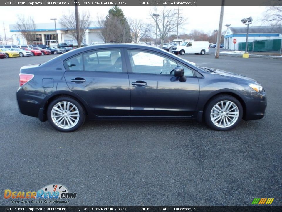 2013 Subaru Impreza 2.0i Premium 4 Door Dark Gray Metallic / Black Photo #4