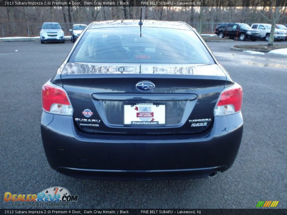2013 Subaru Impreza 2.0i Premium 4 Door Dark Gray Metallic / Black Photo #6