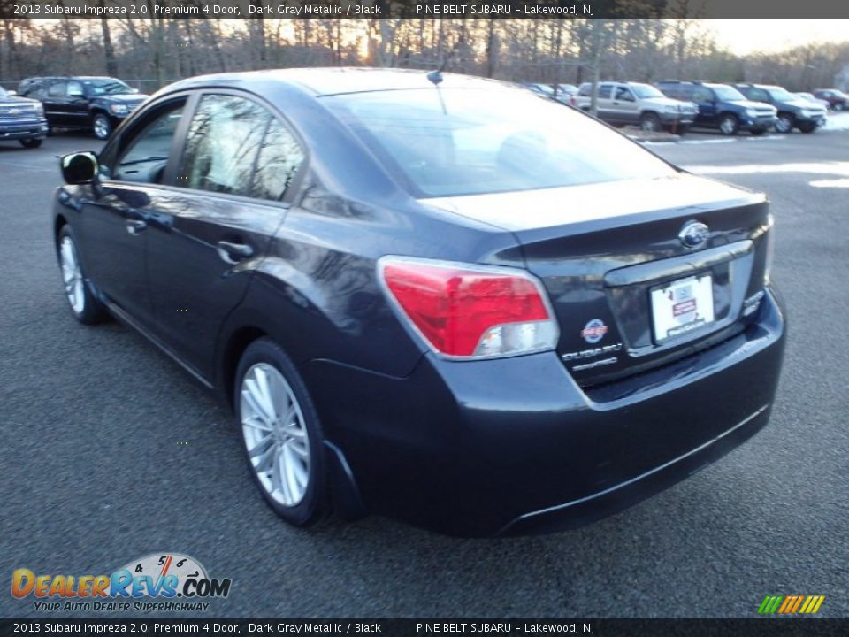 2013 Subaru Impreza 2.0i Premium 4 Door Dark Gray Metallic / Black Photo #7