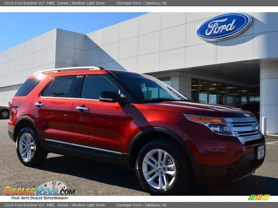 2014 Ford Explorer XLT 4WD Sunset / Medium Light Stone Photo #1