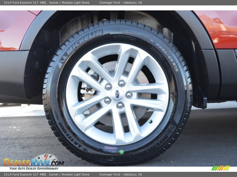 2014 Ford Explorer XLT 4WD Sunset / Medium Light Stone Photo #11
