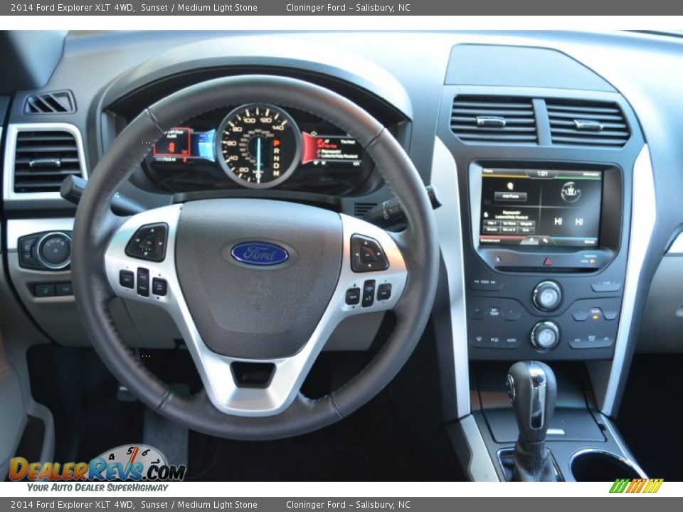 2014 Ford Explorer XLT 4WD Sunset / Medium Light Stone Photo #12