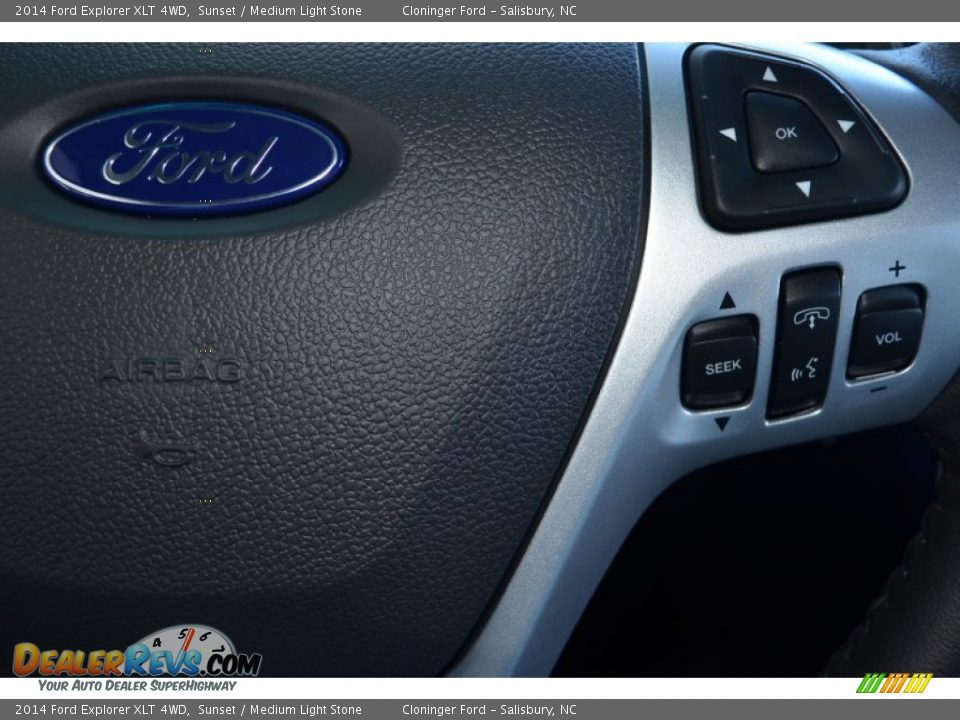 2014 Ford Explorer XLT 4WD Sunset / Medium Light Stone Photo #27