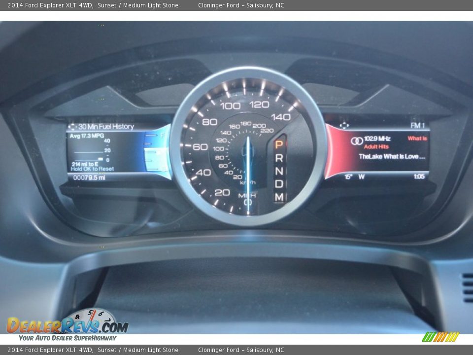 2014 Ford Explorer XLT 4WD Sunset / Medium Light Stone Photo #28