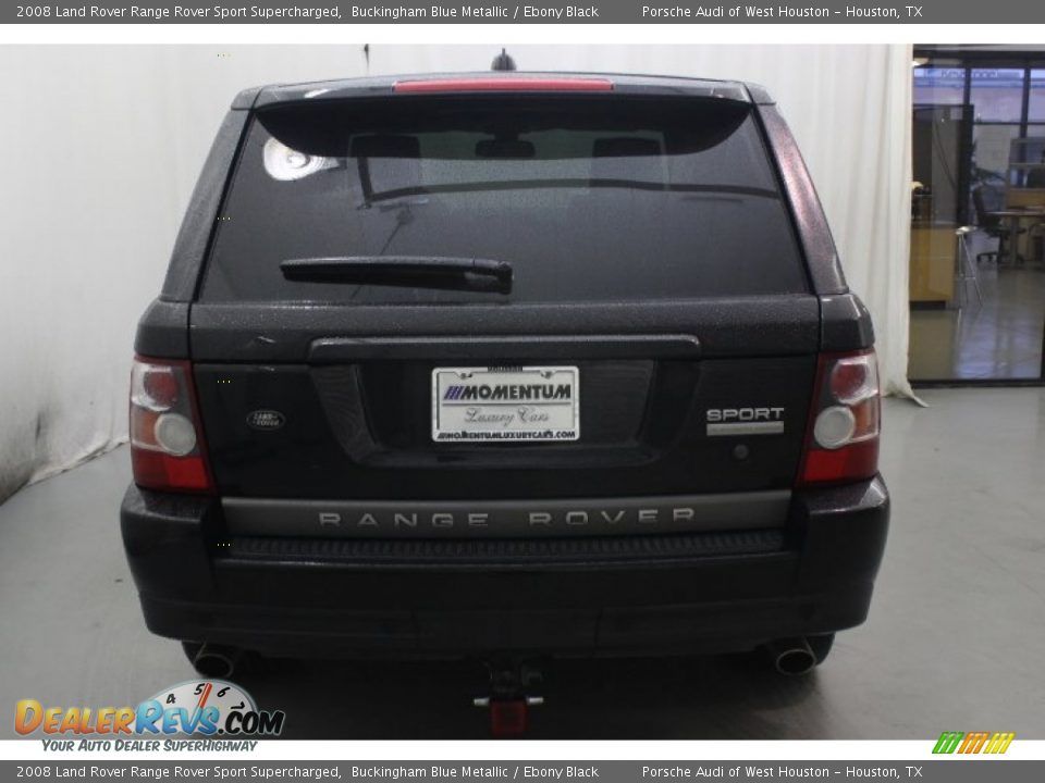 2008 Land Rover Range Rover Sport Supercharged Buckingham Blue Metallic / Ebony Black Photo #5