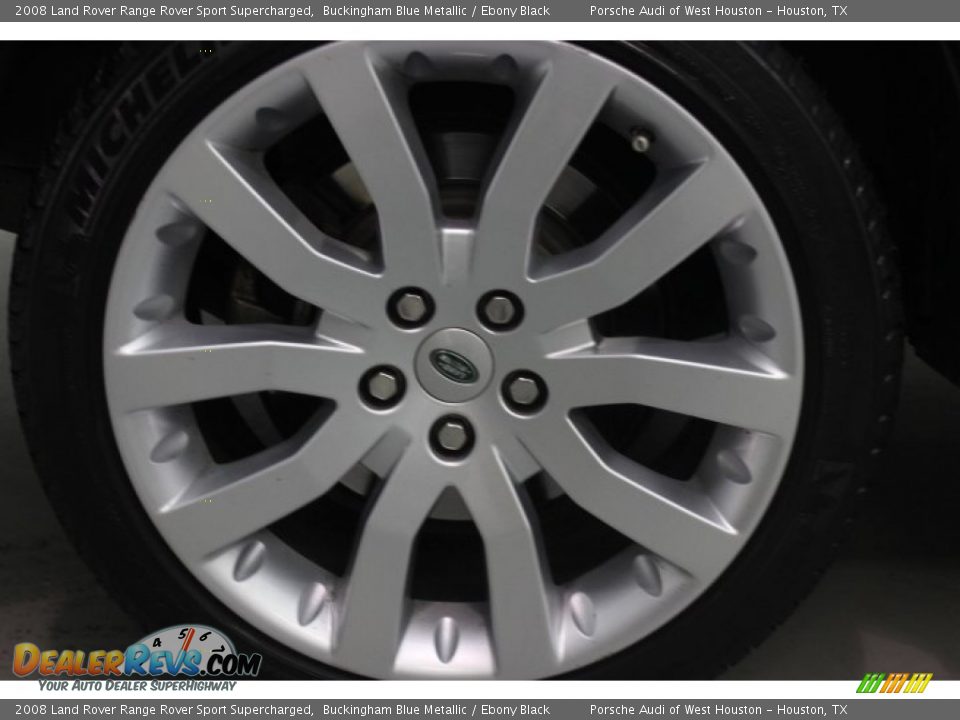 2008 Land Rover Range Rover Sport Supercharged Buckingham Blue Metallic / Ebony Black Photo #8