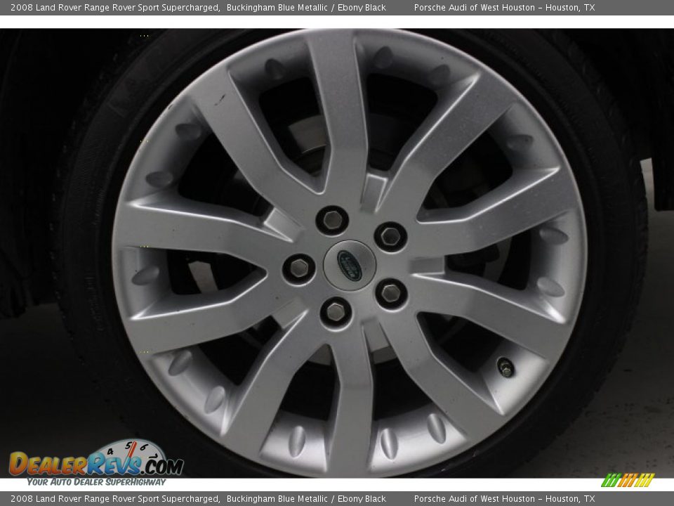 2008 Land Rover Range Rover Sport Supercharged Buckingham Blue Metallic / Ebony Black Photo #10