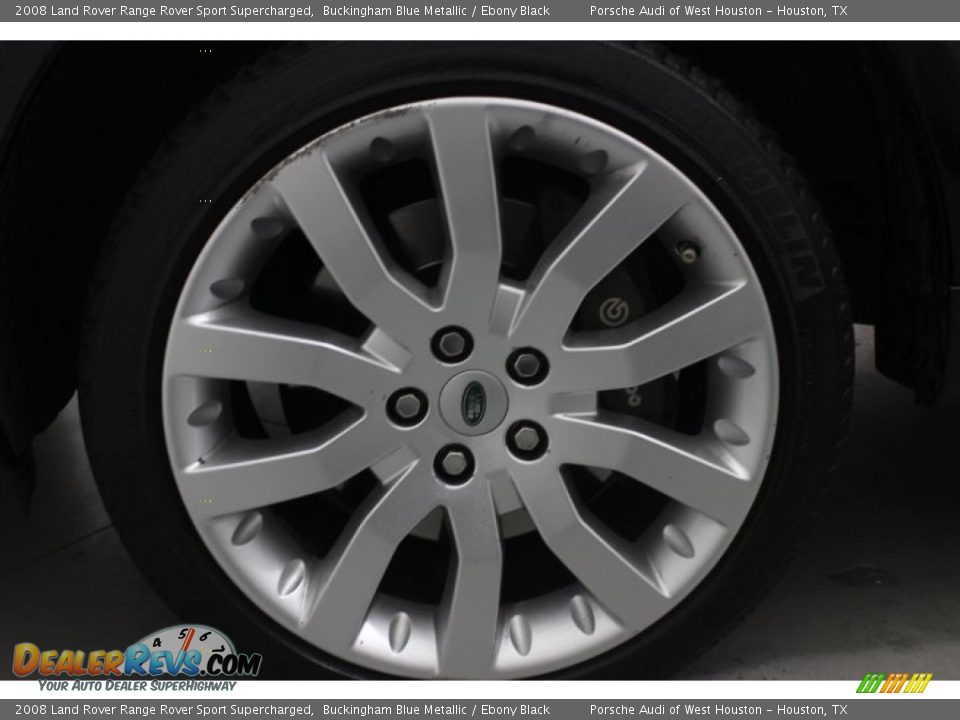 2008 Land Rover Range Rover Sport Supercharged Buckingham Blue Metallic / Ebony Black Photo #11