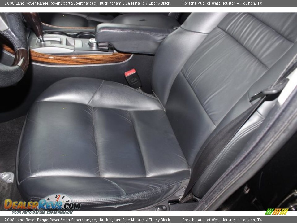 2008 Land Rover Range Rover Sport Supercharged Buckingham Blue Metallic / Ebony Black Photo #14