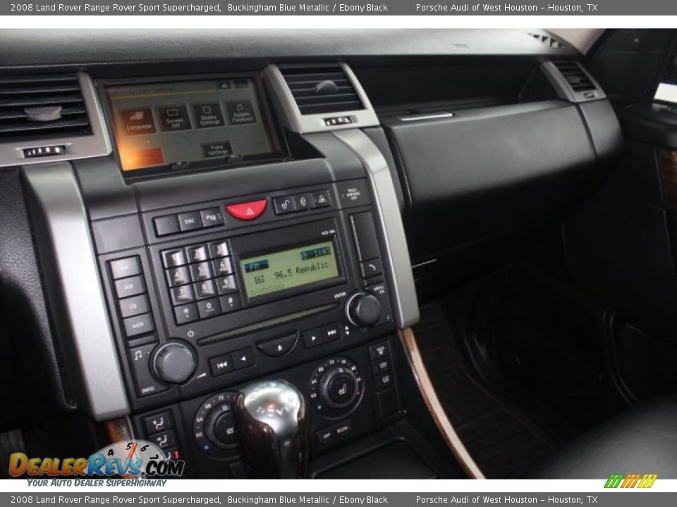 2008 Land Rover Range Rover Sport Supercharged Buckingham Blue Metallic / Ebony Black Photo #16