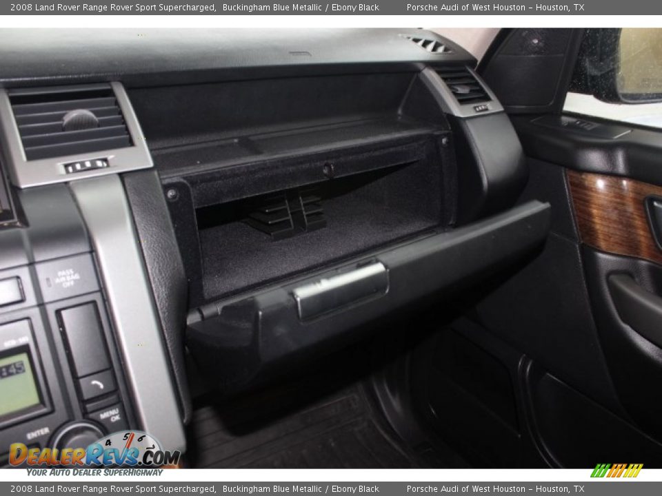 2008 Land Rover Range Rover Sport Supercharged Buckingham Blue Metallic / Ebony Black Photo #19
