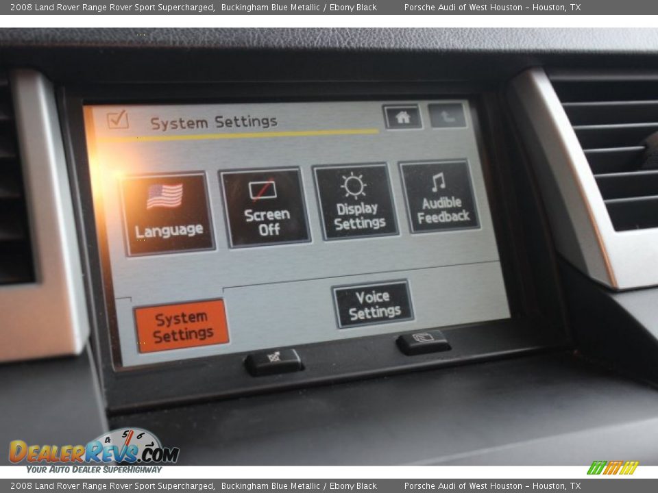 2008 Land Rover Range Rover Sport Supercharged Buckingham Blue Metallic / Ebony Black Photo #21