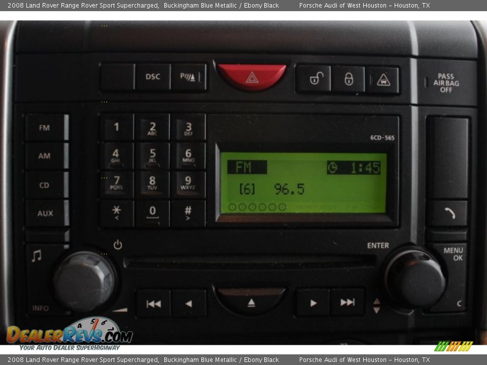 2008 Land Rover Range Rover Sport Supercharged Buckingham Blue Metallic / Ebony Black Photo #22