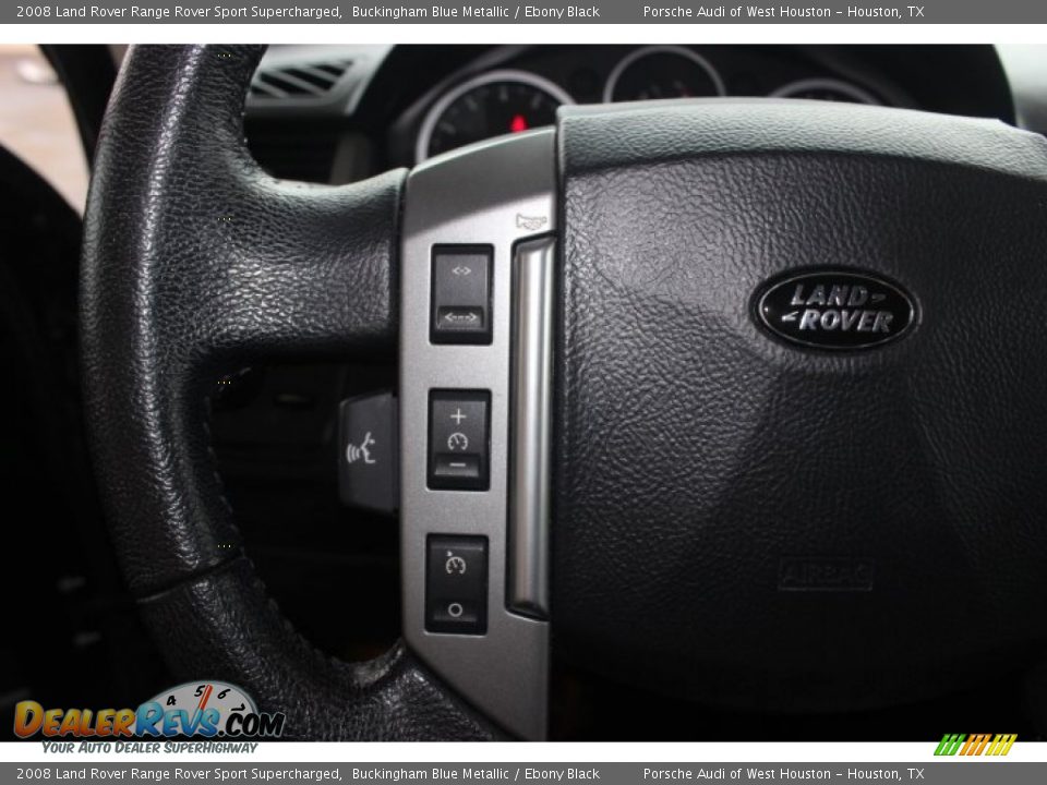2008 Land Rover Range Rover Sport Supercharged Buckingham Blue Metallic / Ebony Black Photo #27