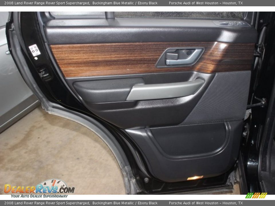 2008 Land Rover Range Rover Sport Supercharged Buckingham Blue Metallic / Ebony Black Photo #29