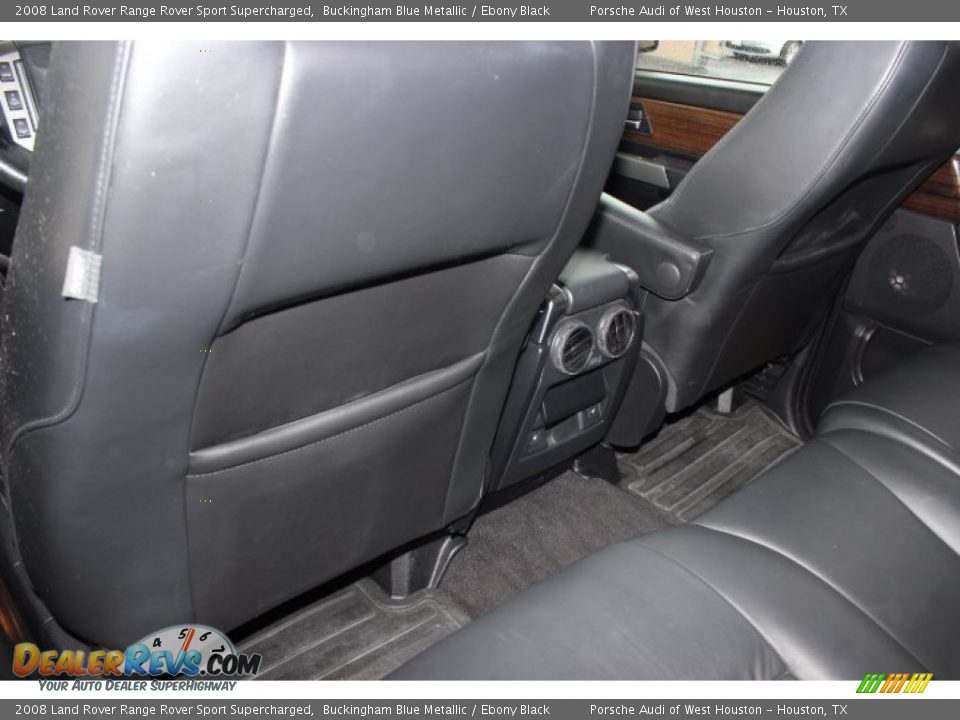 2008 Land Rover Range Rover Sport Supercharged Buckingham Blue Metallic / Ebony Black Photo #30