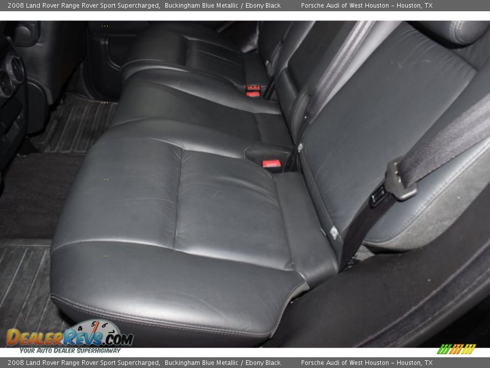 2008 Land Rover Range Rover Sport Supercharged Buckingham Blue Metallic / Ebony Black Photo #31